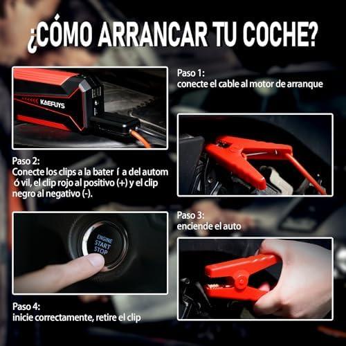 ¡Review: Arrancador de ‍Coches KAEFUYS 1600A con Pantalla‌ LCD y LED!