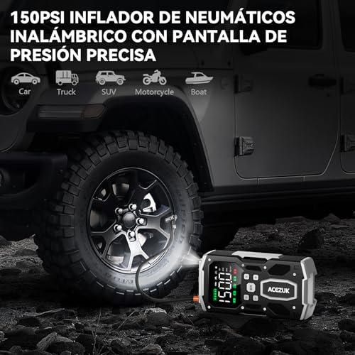 Reseña: ACEZUK Arrancador de Batería y Compresor de Aire 4000A 150PSI