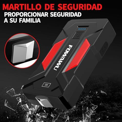 ¡Análisis detallado ⁤del FOWAWU Arrancador ​de ‍Baterias de Coche 3000A 24800mAh, con luz ‌LED y 2⁤ Puertos USB de Carga rápida!